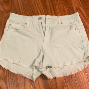 American Eagle Mint Blue Shorts Size 10
